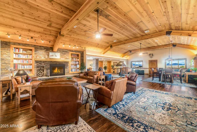 a kitchen with lots of counter top space