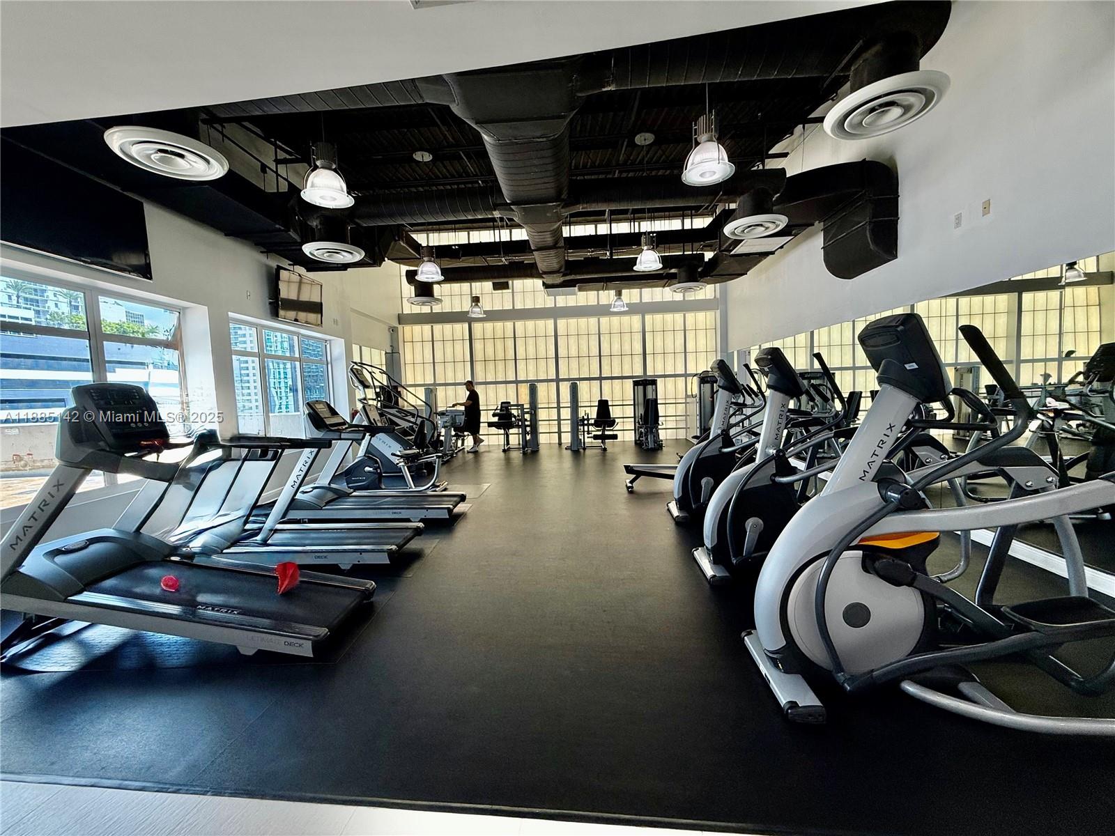1250 South Miami Avenue, Unit 1603 Miami, FL 33130 - Photo 10 of 44 a view of a room with gym equipment