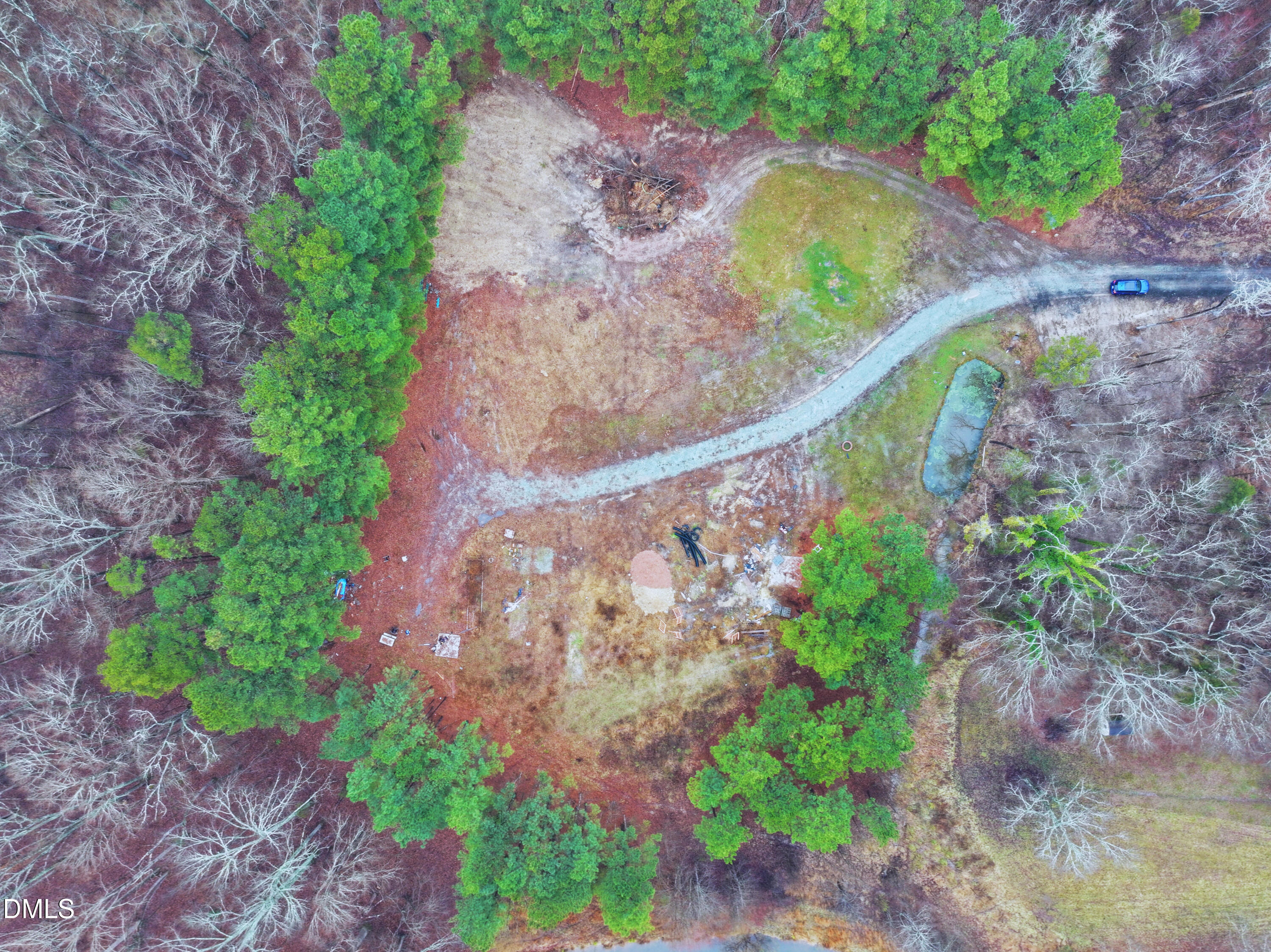 a backyard with plants and garden