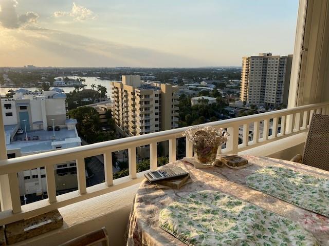 1340 South Ocean Boulevard, Unit 1509 Pompano Beach, FL 33062 - Photo 7 of 14 a view of a building from a balcony