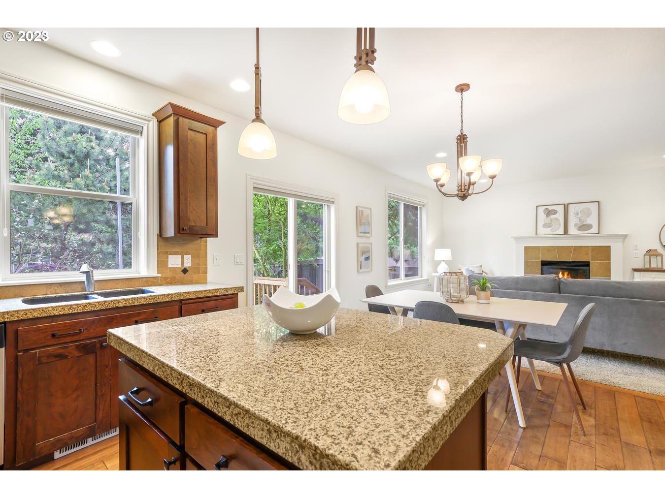 9277 Southwest Rambler Lane Portland, OR 97223 - Photo 8 of 38 a dining table with chairs and window