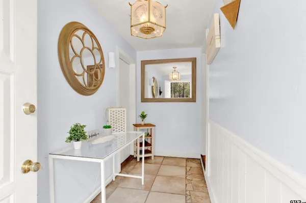 a view of dining room with workspace