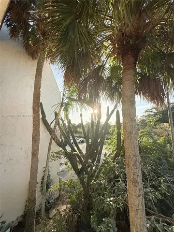 a backyard of a house