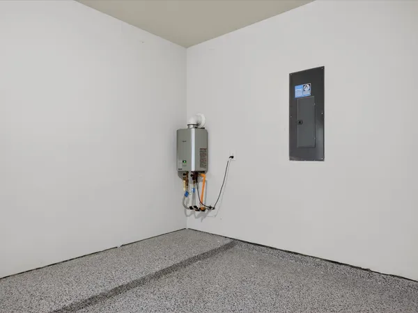 a view of livingroom and hallway