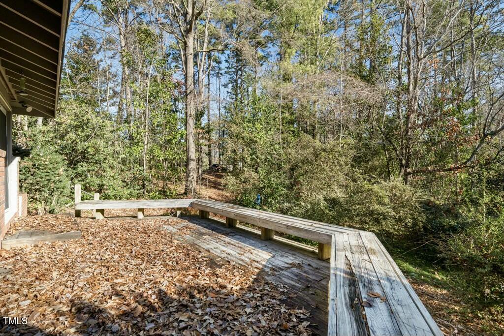 3237 Birnamwood Road Raleigh, NC 27607 - Photo 27 of 32 a view of balcony with wooden floor