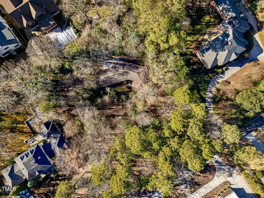 3237 Birnamwood Road Raleigh, NC 27607 - Photo 31 of 32 a view of houses covered by trees