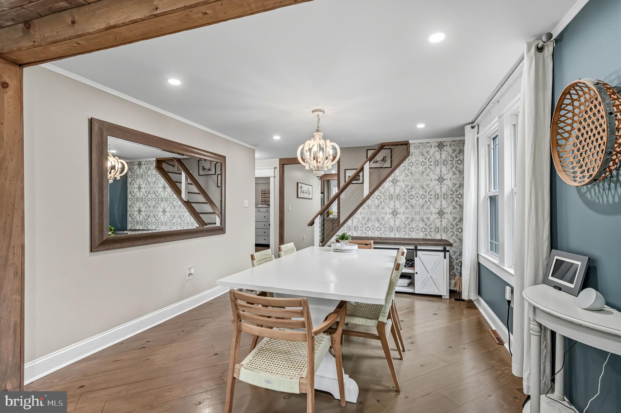 1600 West High Street Haddon Heights, NJ 08035 - Photo 13 of 46 a view of a dining room with furniture window and wooden floor