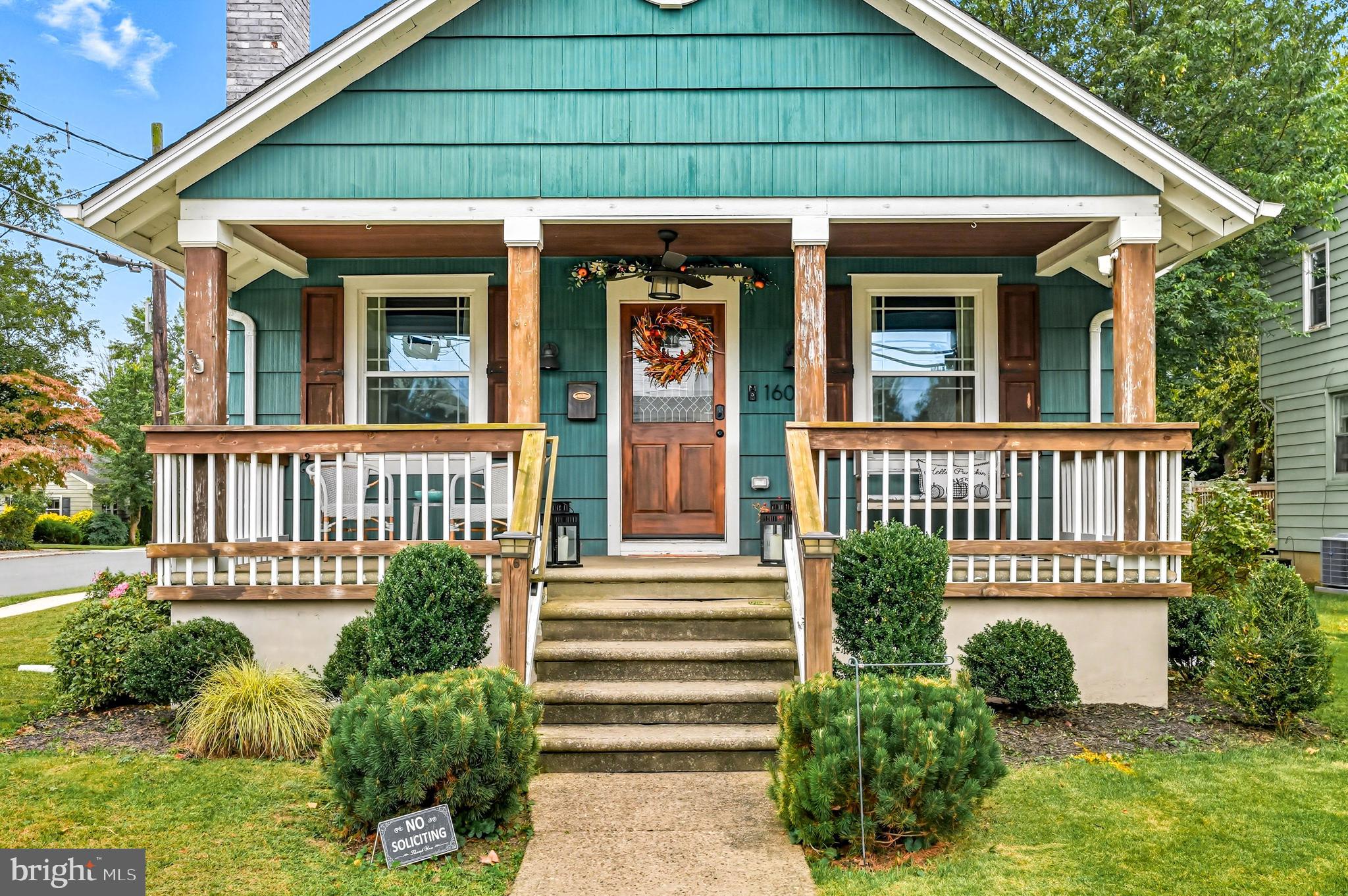 1600 West High Street Haddon Heights, NJ 08035 - Photo 4 of 46 a front view of a house with a porch
