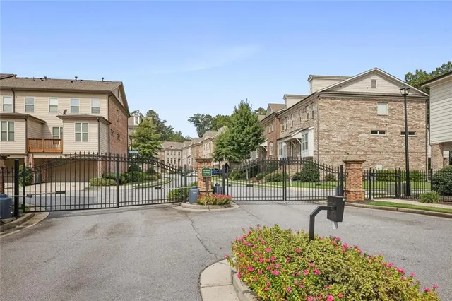 a view of a building with pathway