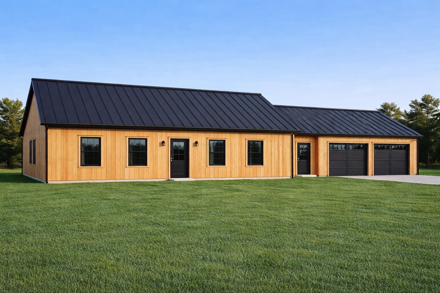 6 Whitetail Street Belfast, ME 04915 - Photo 20 of 21 Modern farmhouse under late afternoon li