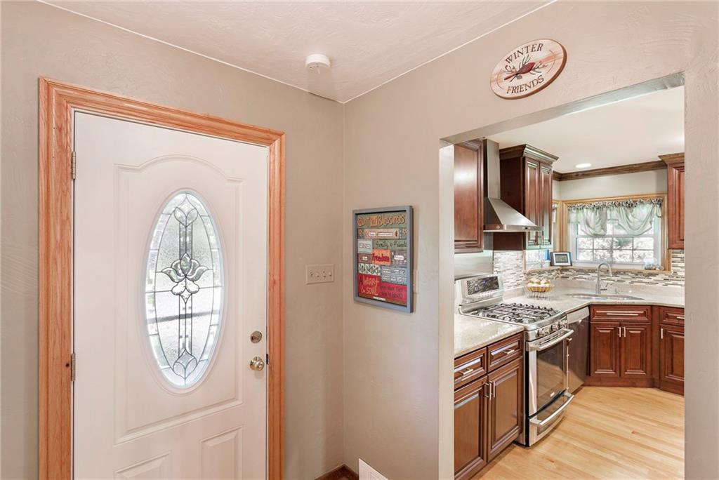 9620 Fox Road Pittsburgh, PA 15237 - Photo 4 of 25 In the entry you'll get a sneak peak of the updated kitchen.