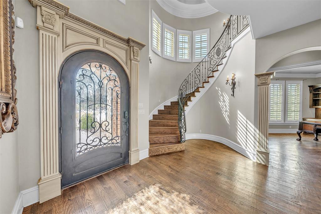 2909 Canyon Creek Drive Sherman, TX 75092 - Photo 6 of 40 a view of entryway and hall with wooden floor