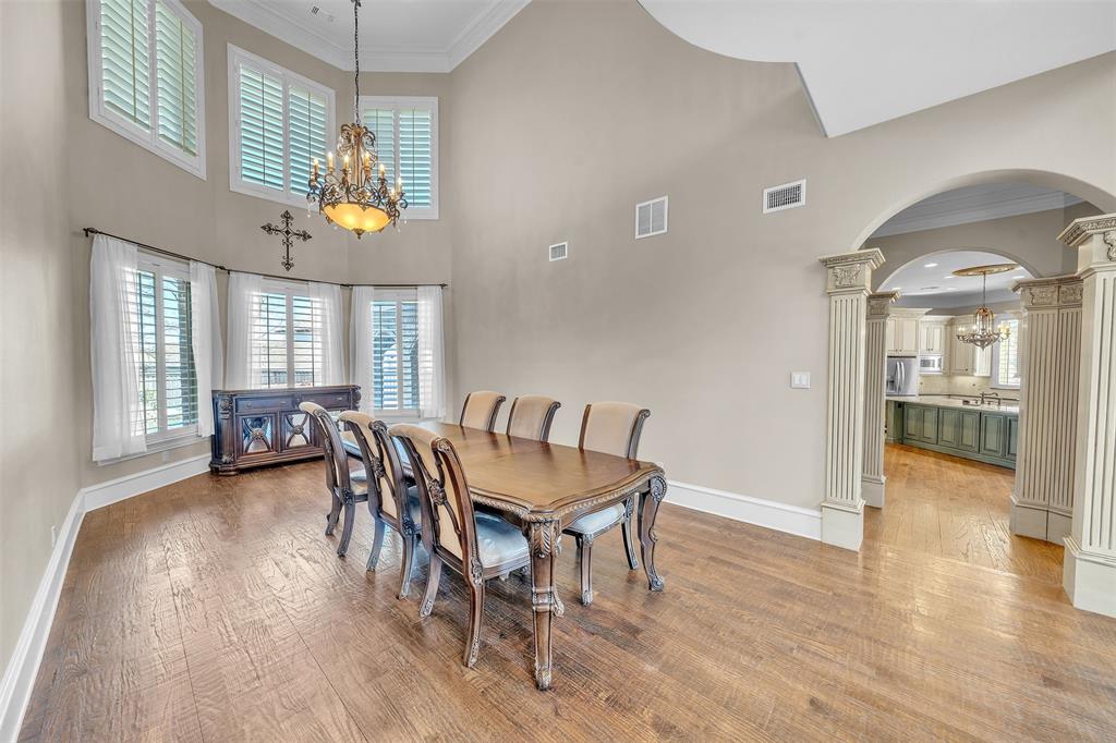 2909 Canyon Creek Drive Sherman, TX 75092 - Photo 8 of 40 a view of a dining room with furniture window and wooden floor
