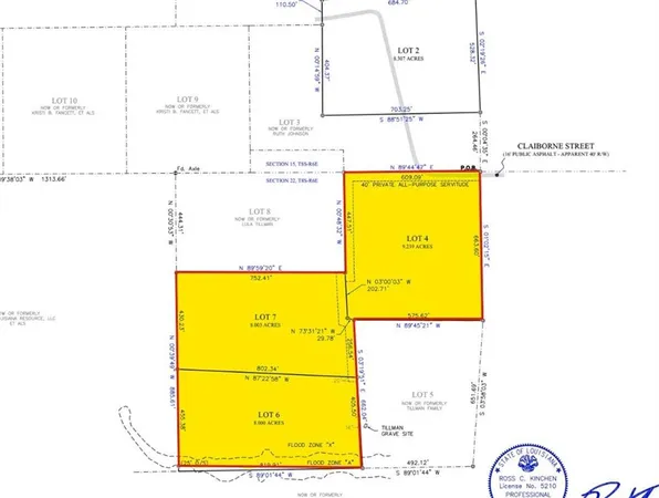 $115,000 | Lot 4-6 Claiborne Street, Springfield, LA 70462