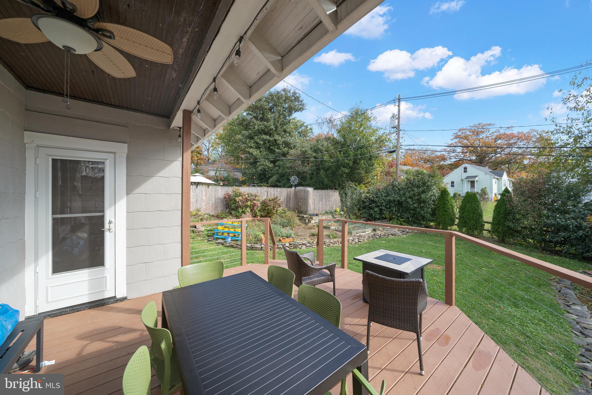 4203 Harcourt Road Baltimore, MD 21214 - Photo 30 of 32 Rear deck off of kitchen overlooks rear yard