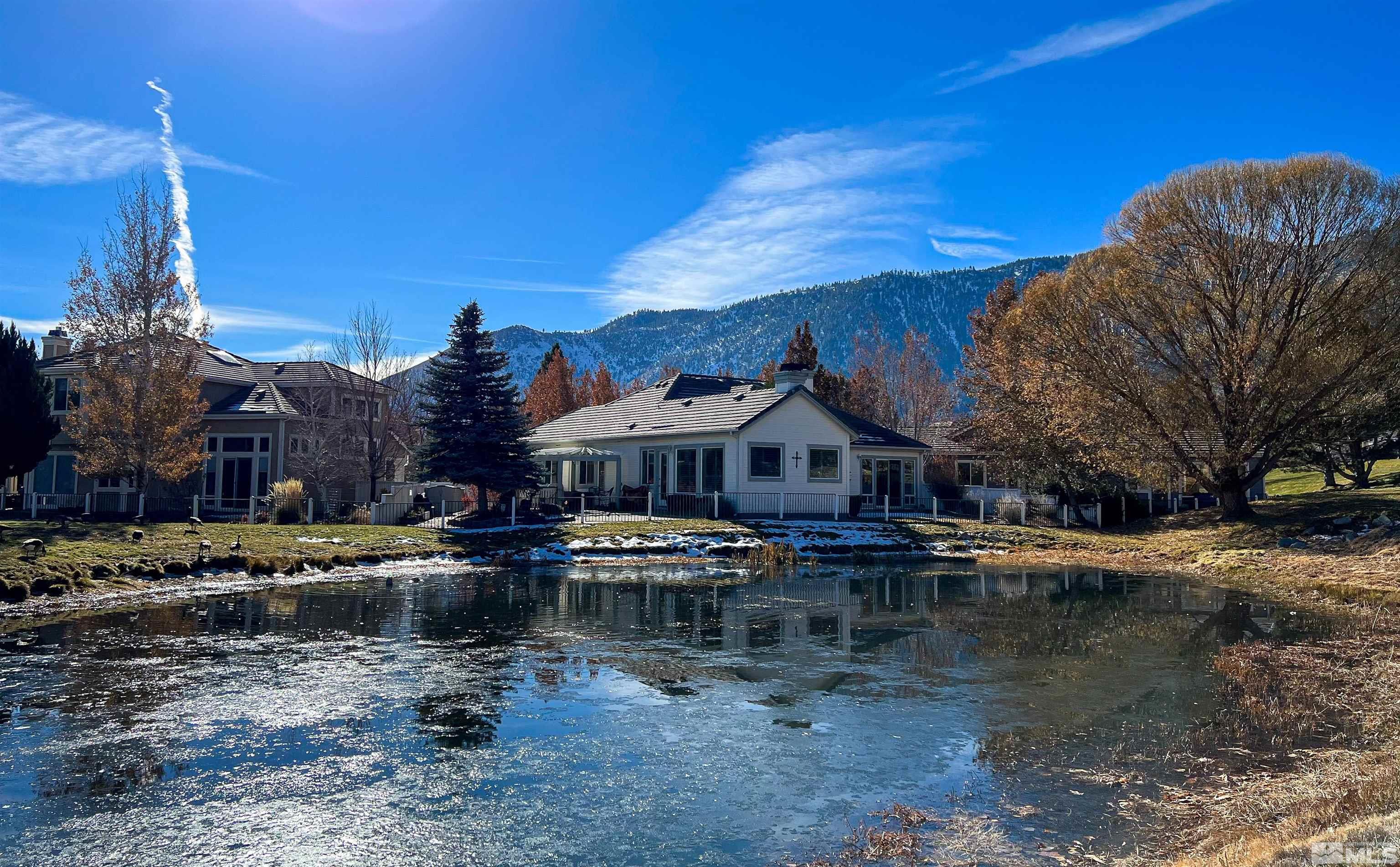 2461 Genoa Genoa, NV 89411 - Photo 35 of 35 a view of a house with a yard covered with snow in front of house