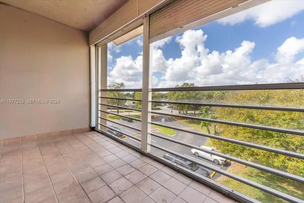 a view of a large window with an outdoor space