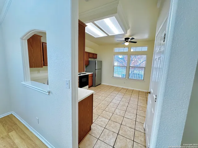 view of an empty room and window