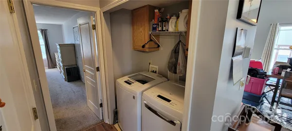a view of walk in closet