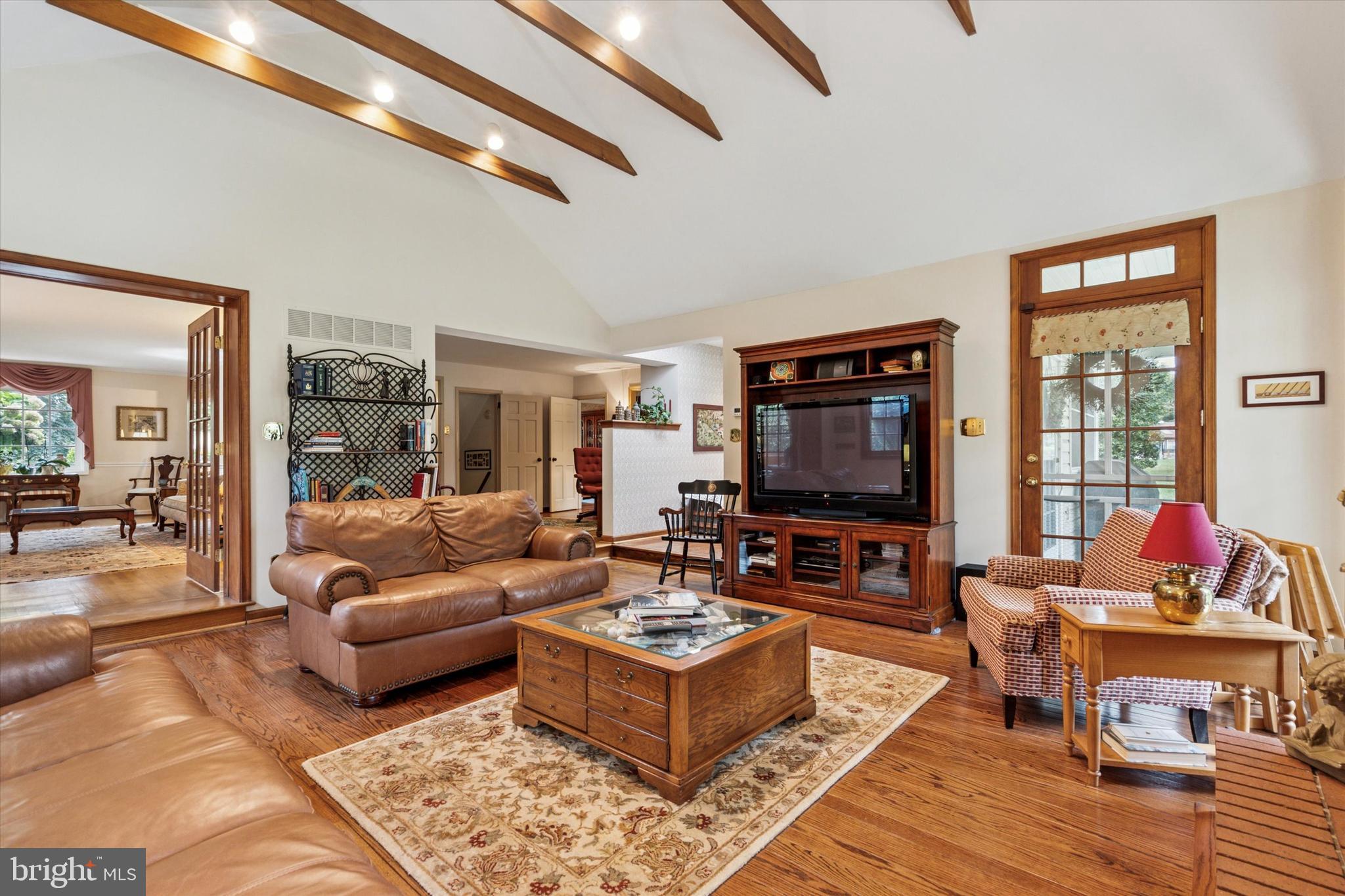 1790 Cathedral Road Huntingdon Valley, PA 19006 - Photo 14 of 45 Great Room with doors to covered patio