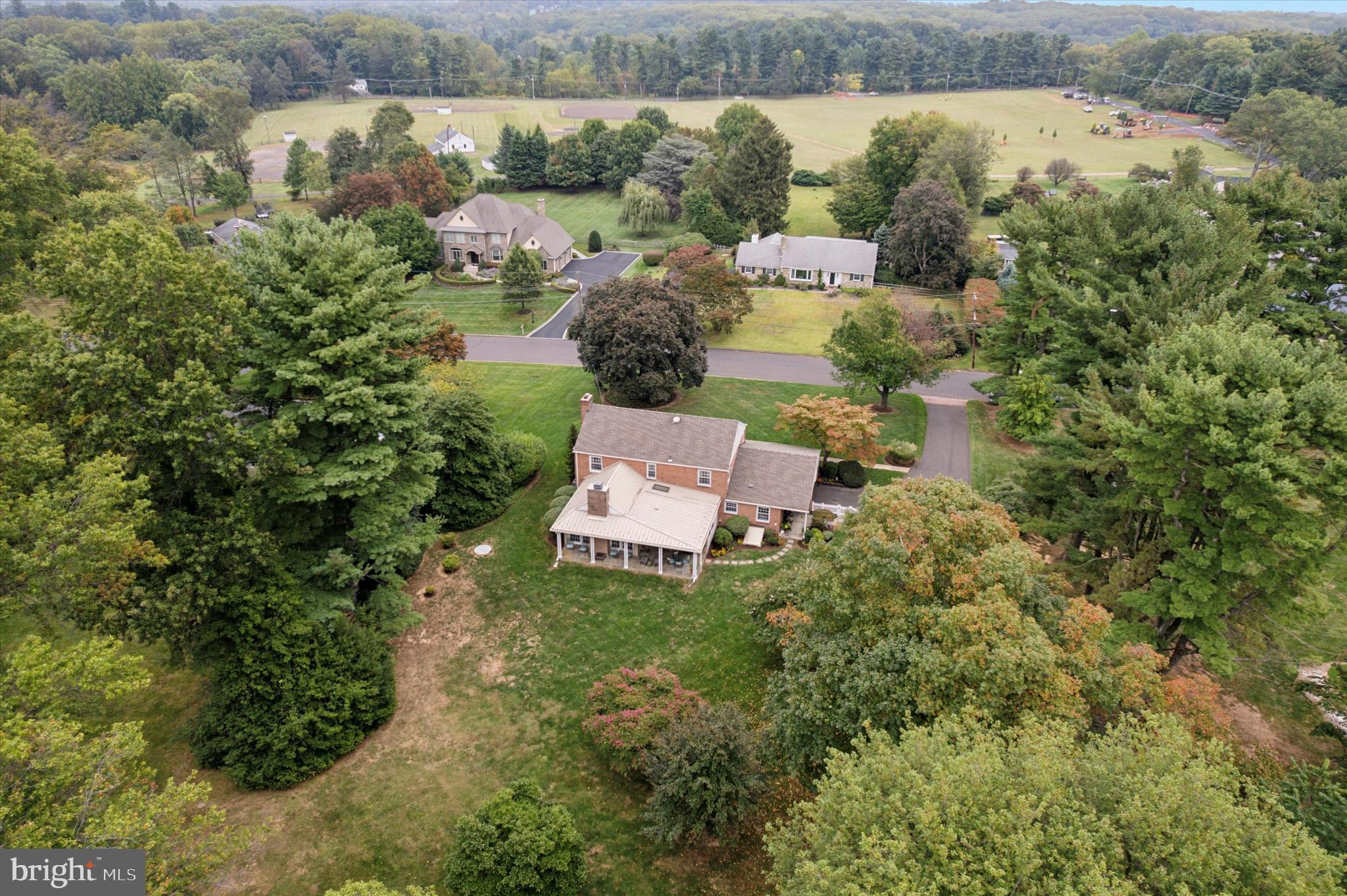 1790 Cathedral Road Huntingdon Valley, PA 19006 - Photo 45 of 45 back aerial view
