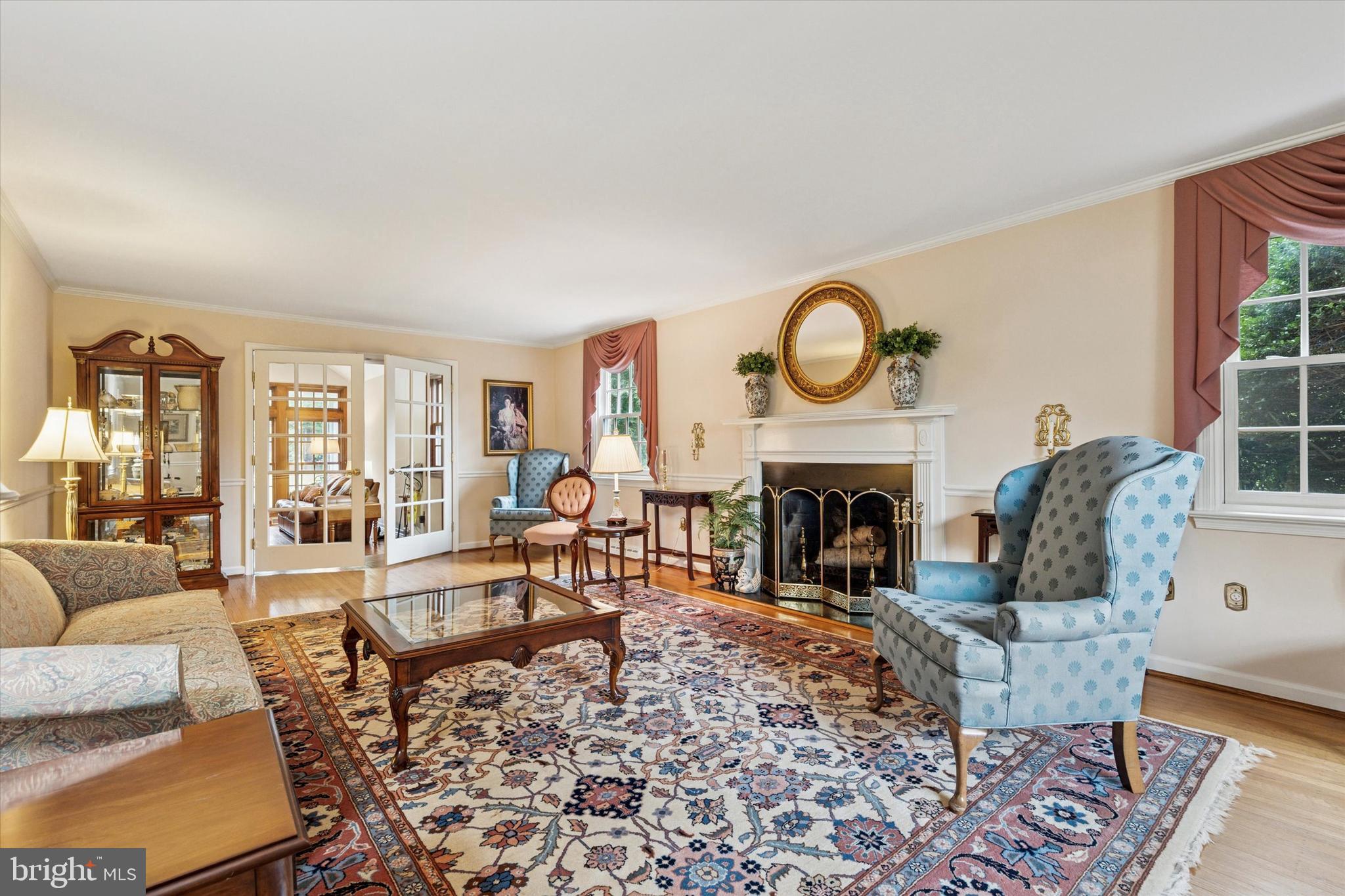 1790 Cathedral Road Huntingdon Valley, PA 19006 - Photo 5 of 45 Living Room with FP