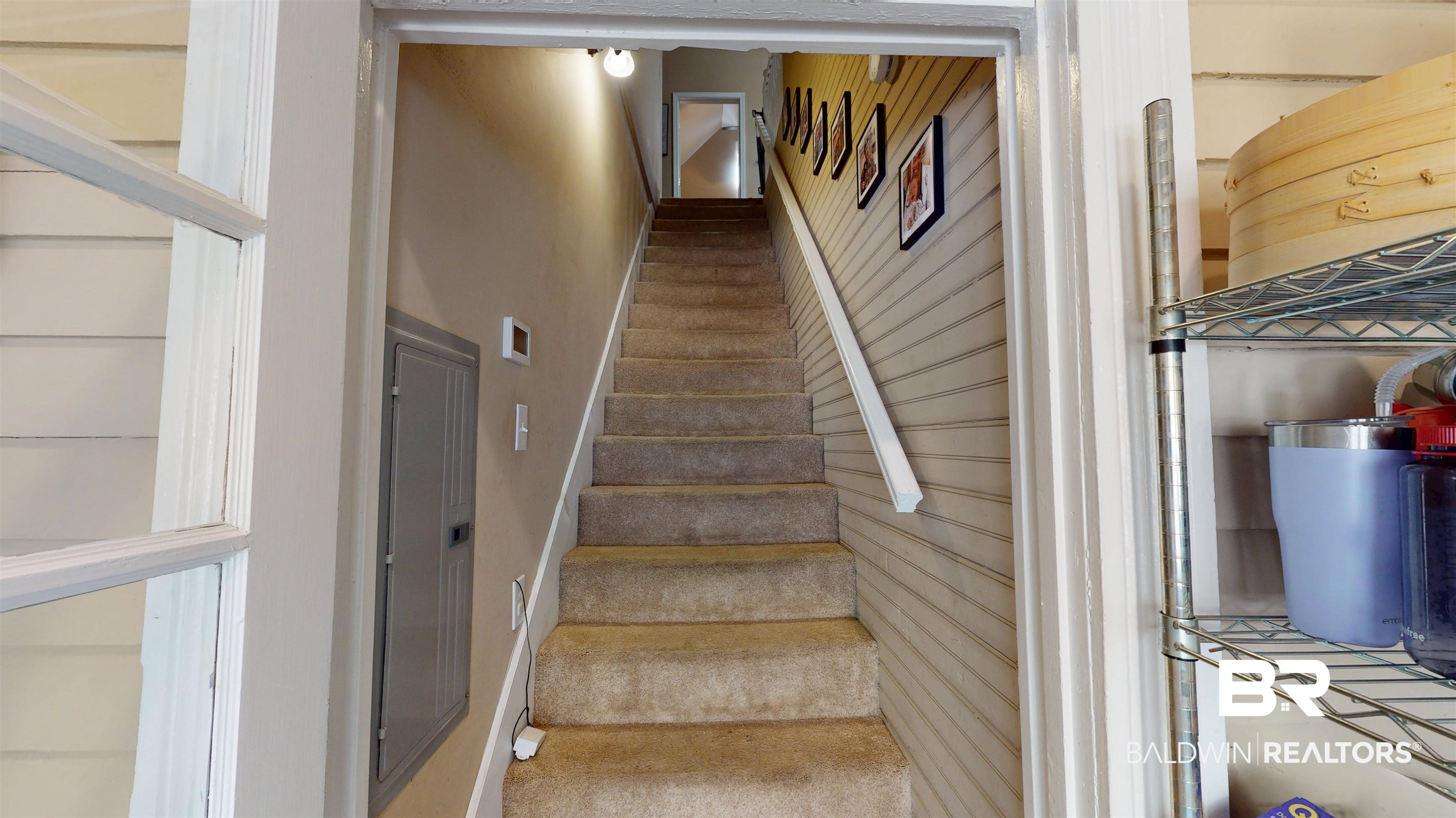 1154 New St Francis Street Mobile, AL 36604 - Photo 24 of 37 Stairs with wood walls