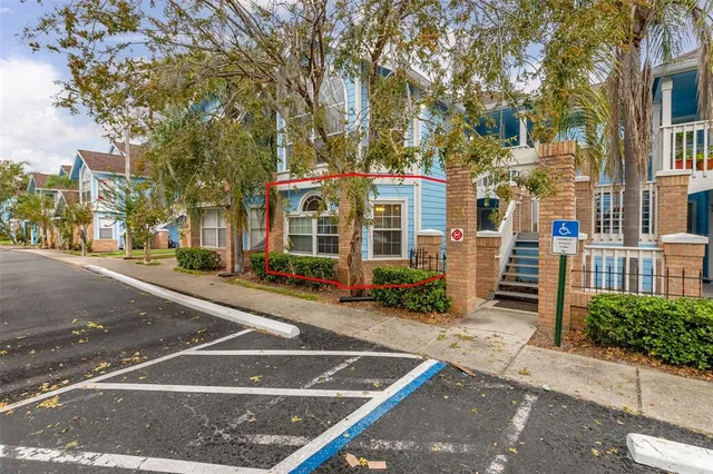 a view of a street with houses
