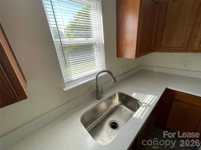 a sink with a window