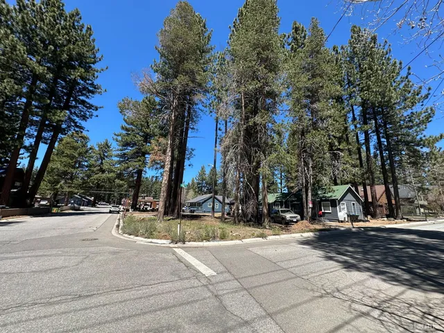 a view of a park with tree s