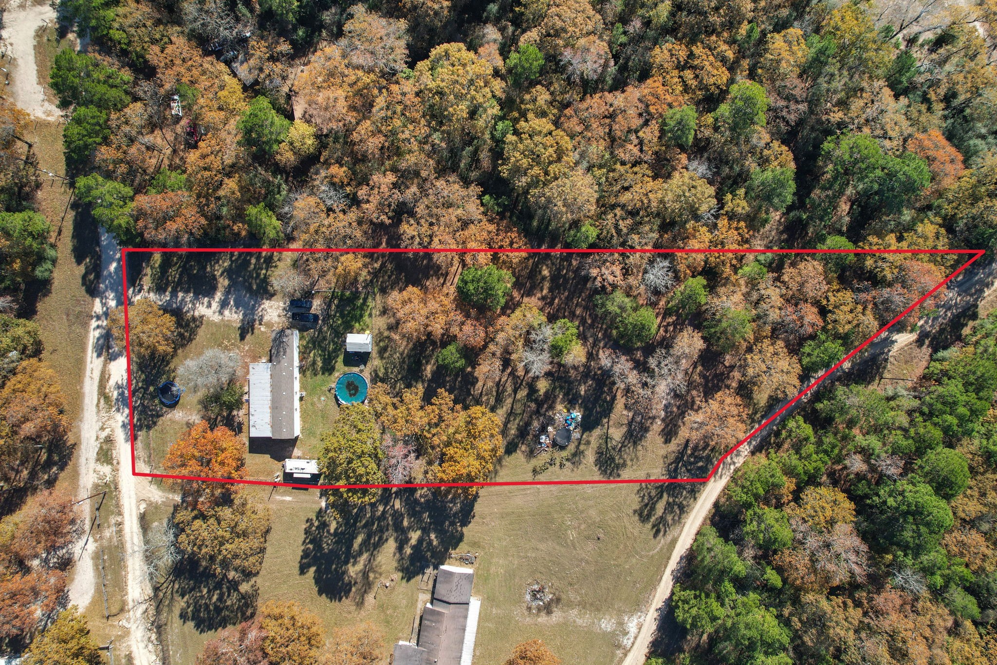 a view of a city with flower plants