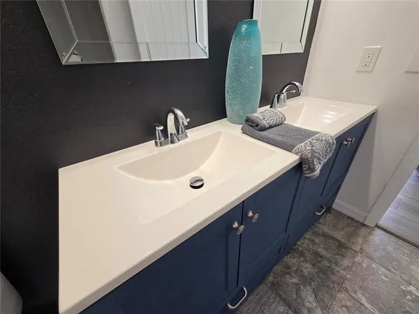 a bathroom with a window