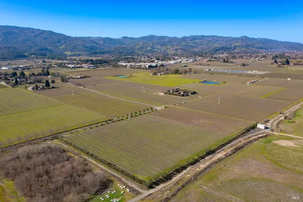 a view of a city & mountain