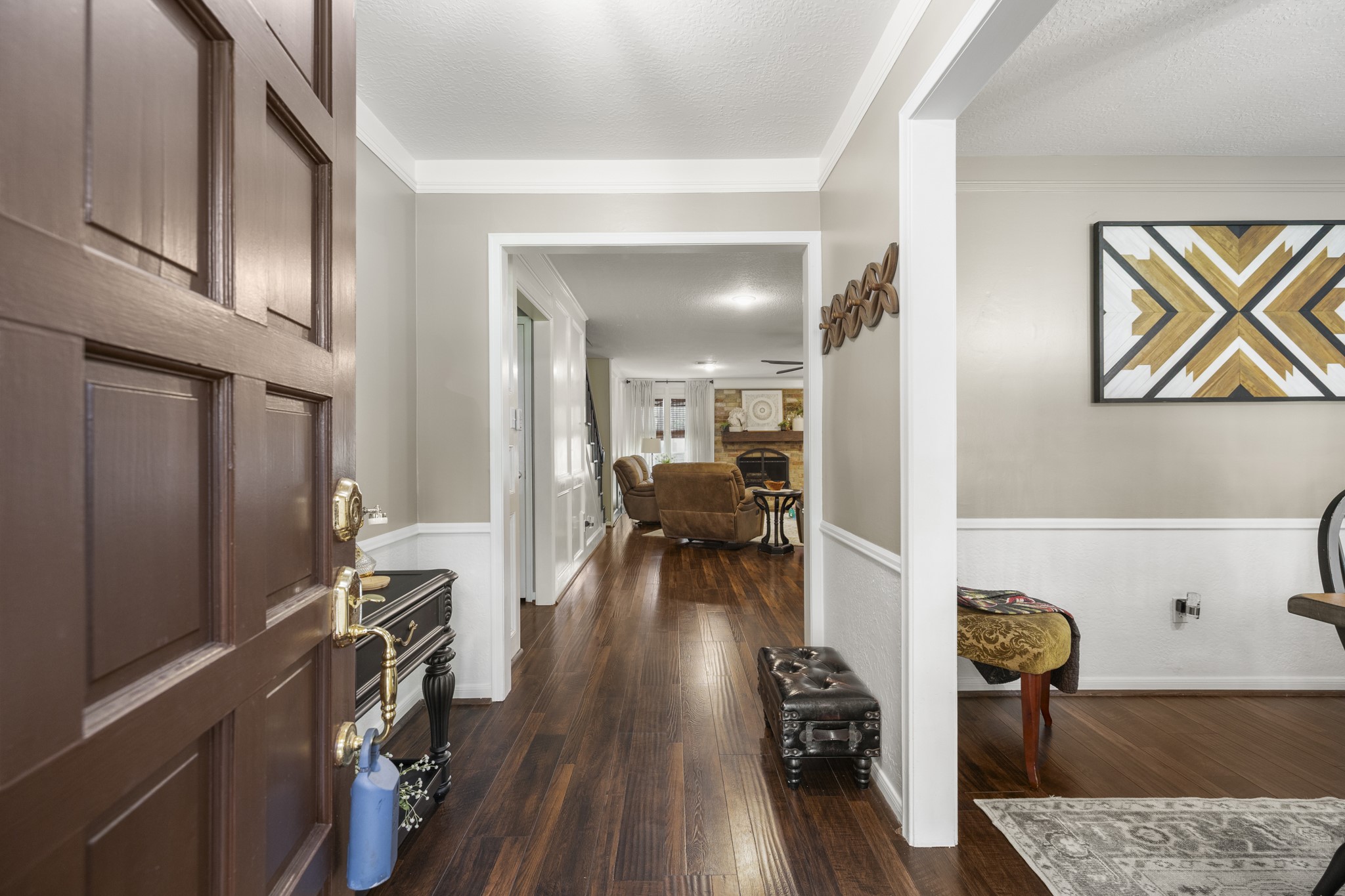 17627 Forest Mist Drive Spring, TX 77379 - Photo 3 of 32 Warm wood flooring draws you into the home...