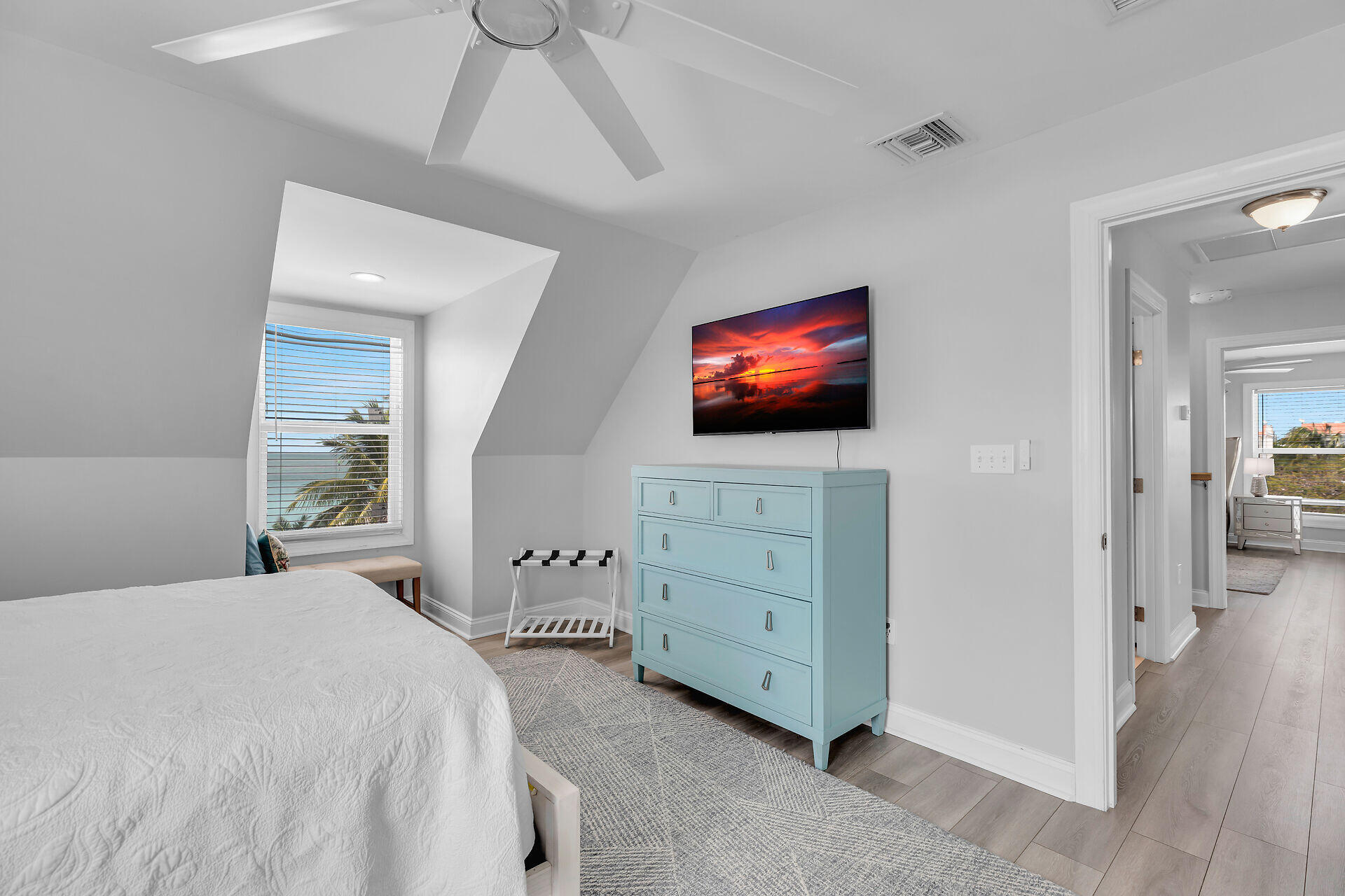 412 122nd Street Marathon, FL 33050 - Photo 18 of 43 a bedroom with a bed and flat screen tv