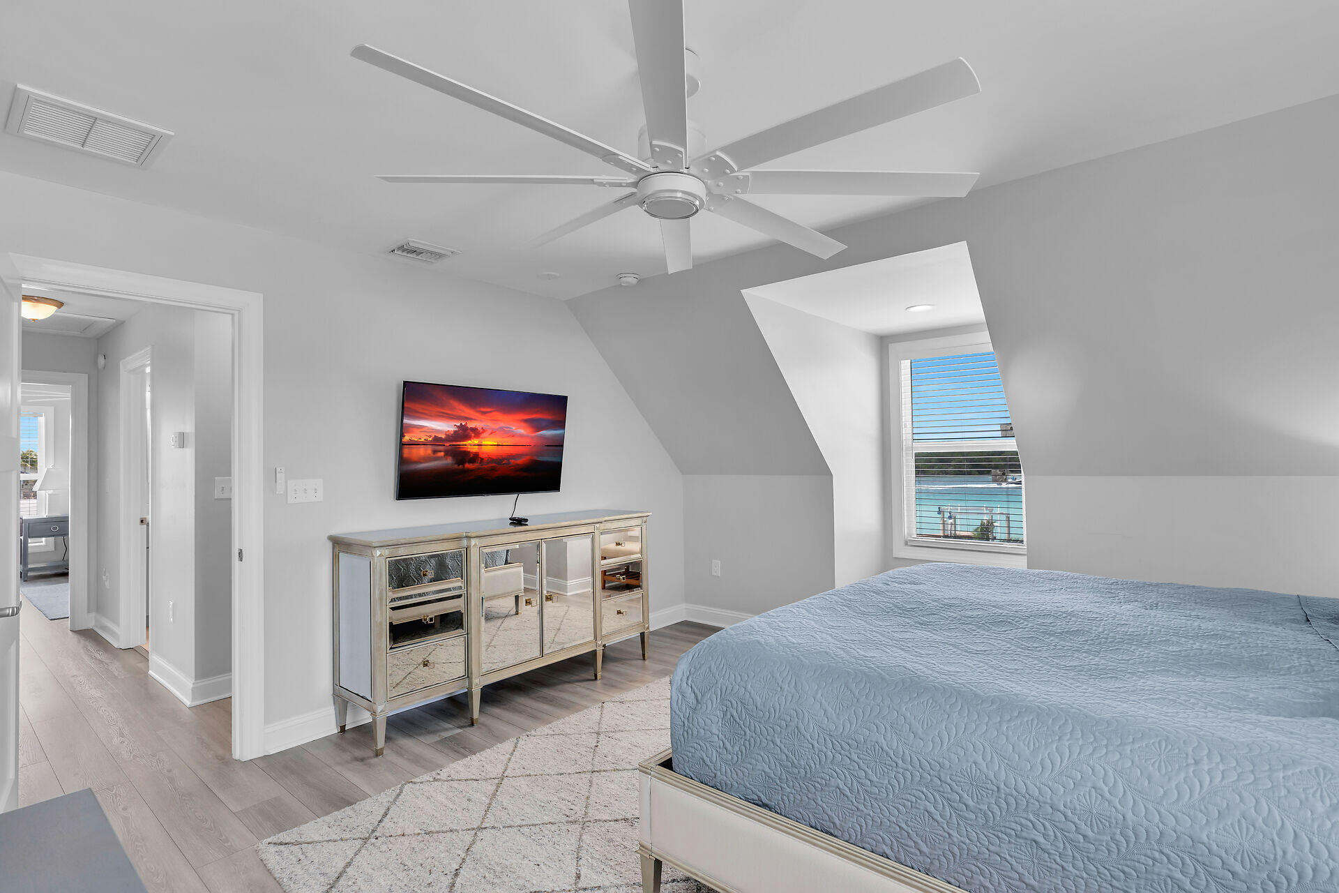 412 122nd Street Marathon, FL 33050 - Photo 23 of 43 a bedroom with furniture and flat screen tv