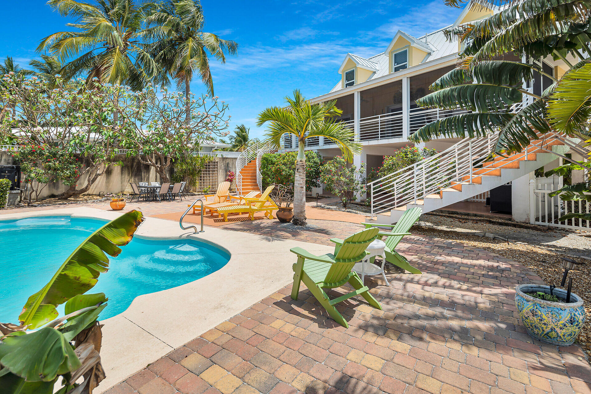 412 122nd Street Marathon, FL 33050 - Photo 30 of 43 a view of a backyard with swimming pool