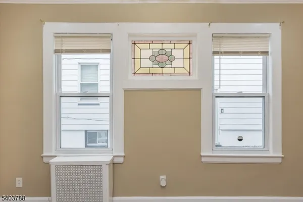 a view of a window in a room