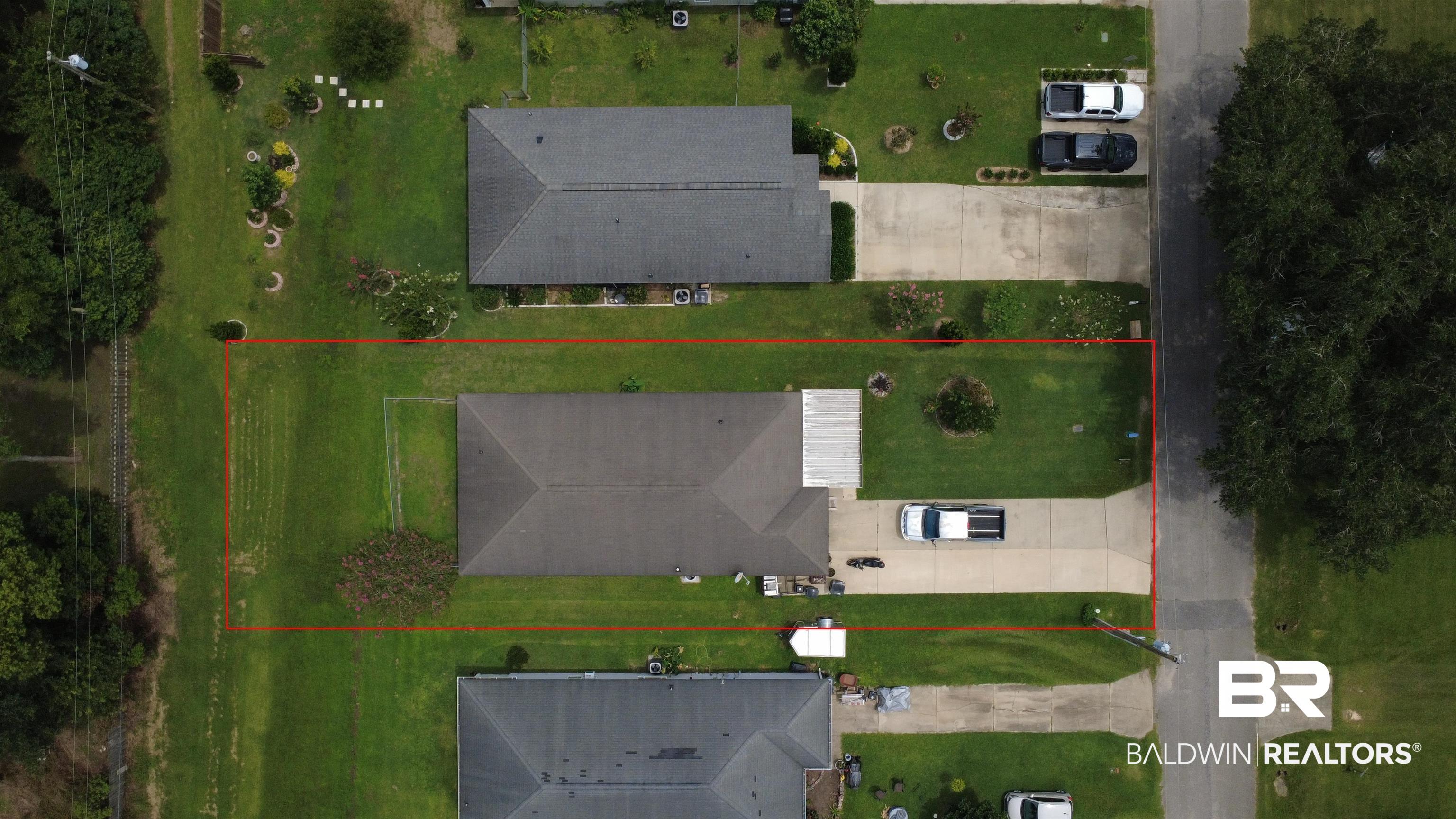 18975 Florida Street Robertsdale, AL 36567 - Photo 7 of 8 View of property location with property boundaries highlighted