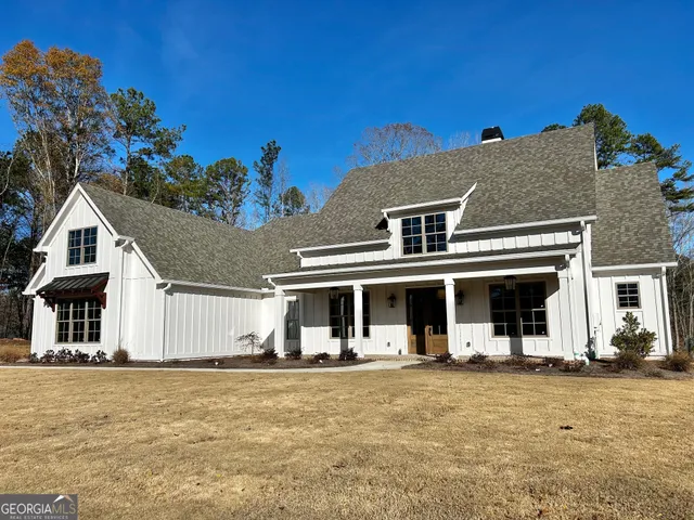 front view of a house with a street