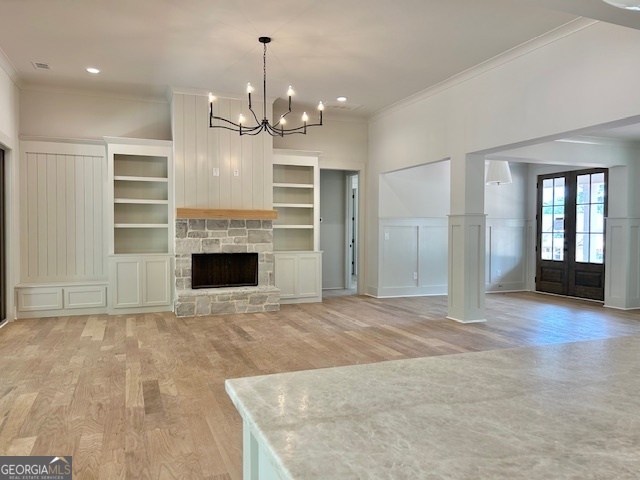 158 Snug Harbor Place Newnan, GA 30263 - Photo 18 of 94 a view of an empty room with a fireplace and a window