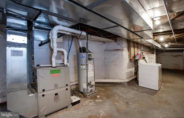 a view of storage and utility room