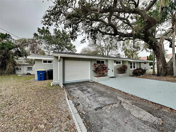 a view of a house with a outdoor space