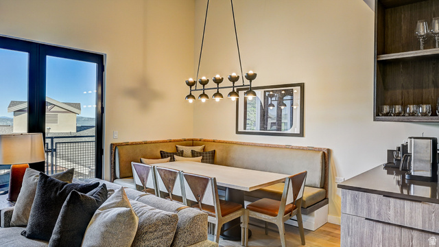 2417 West High Road, Unit 2515 Park City, UT 84098 - Photo 7 of 67 Dining room with breakfast area and light wood-style flooring
