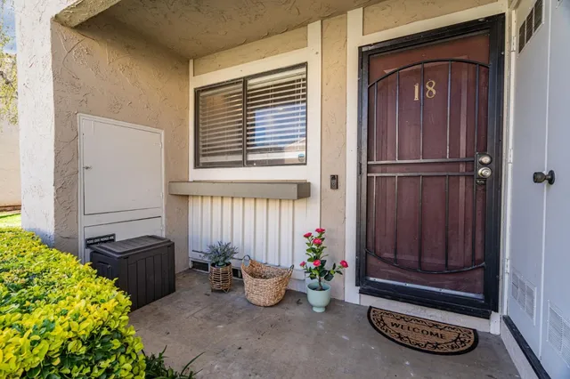a room with furniture and a window