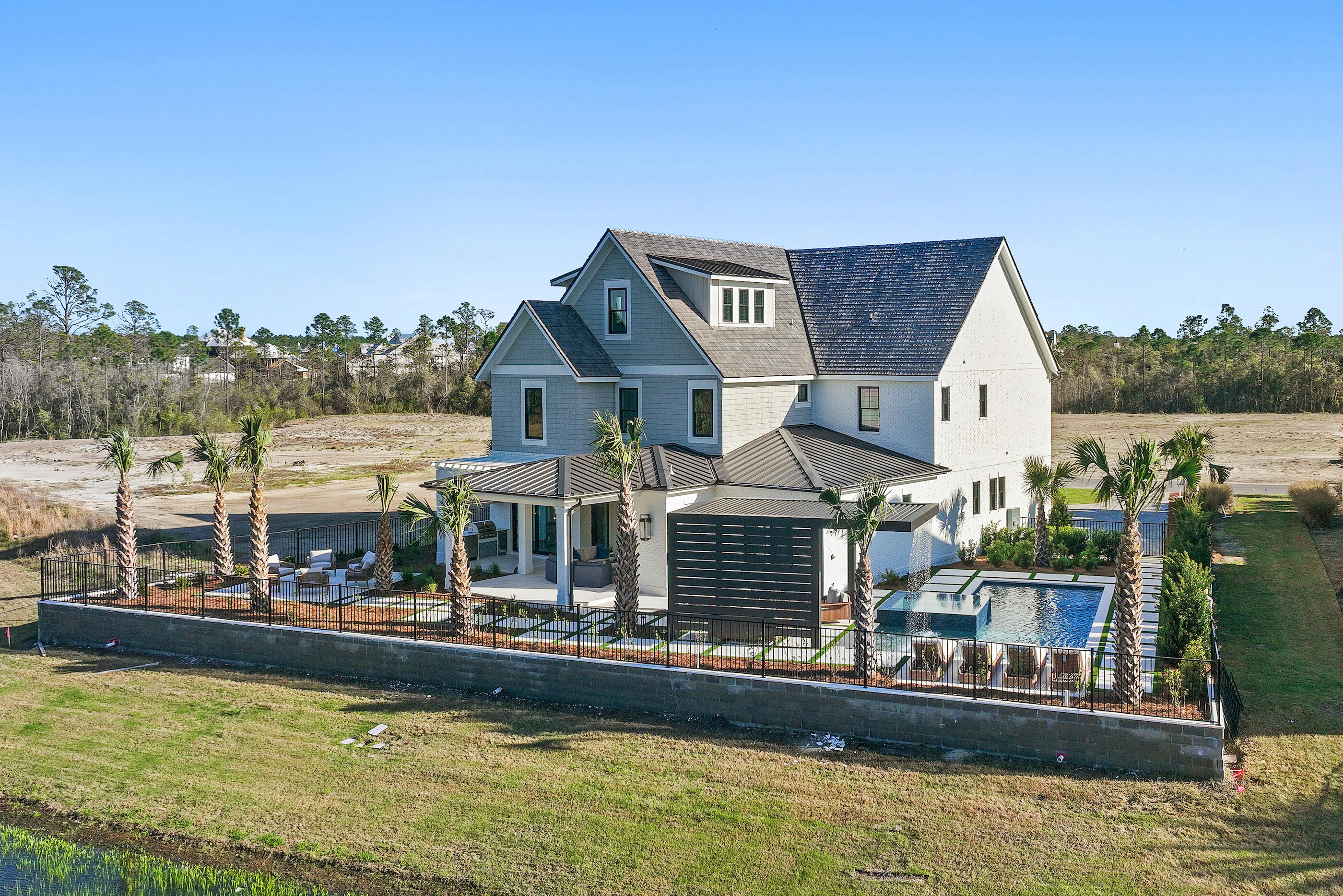 49 Sundew Pl Inlet Beach Inlet Beach, FL 32461 - Photo 101 of 108 a view of a house with a swimming pool