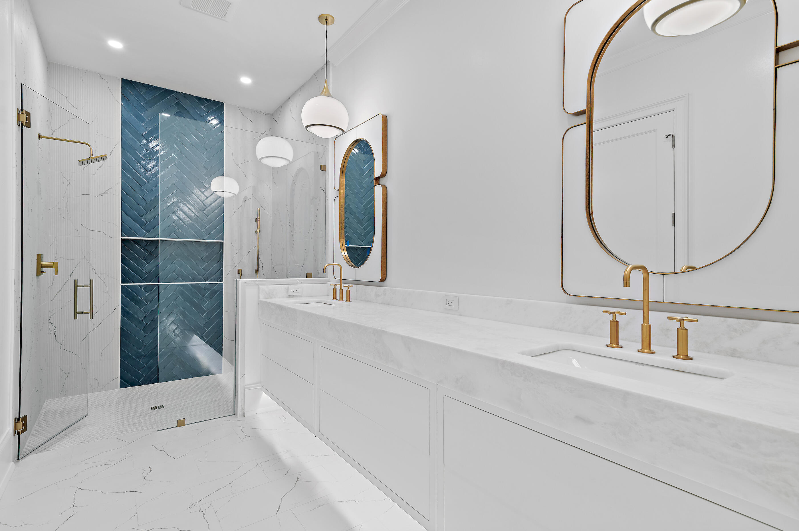 49 Sundew Pl Inlet Beach Inlet Beach, FL 32461 - Photo 77 of 108 a bathroom with a double vanity sink mirror and shower