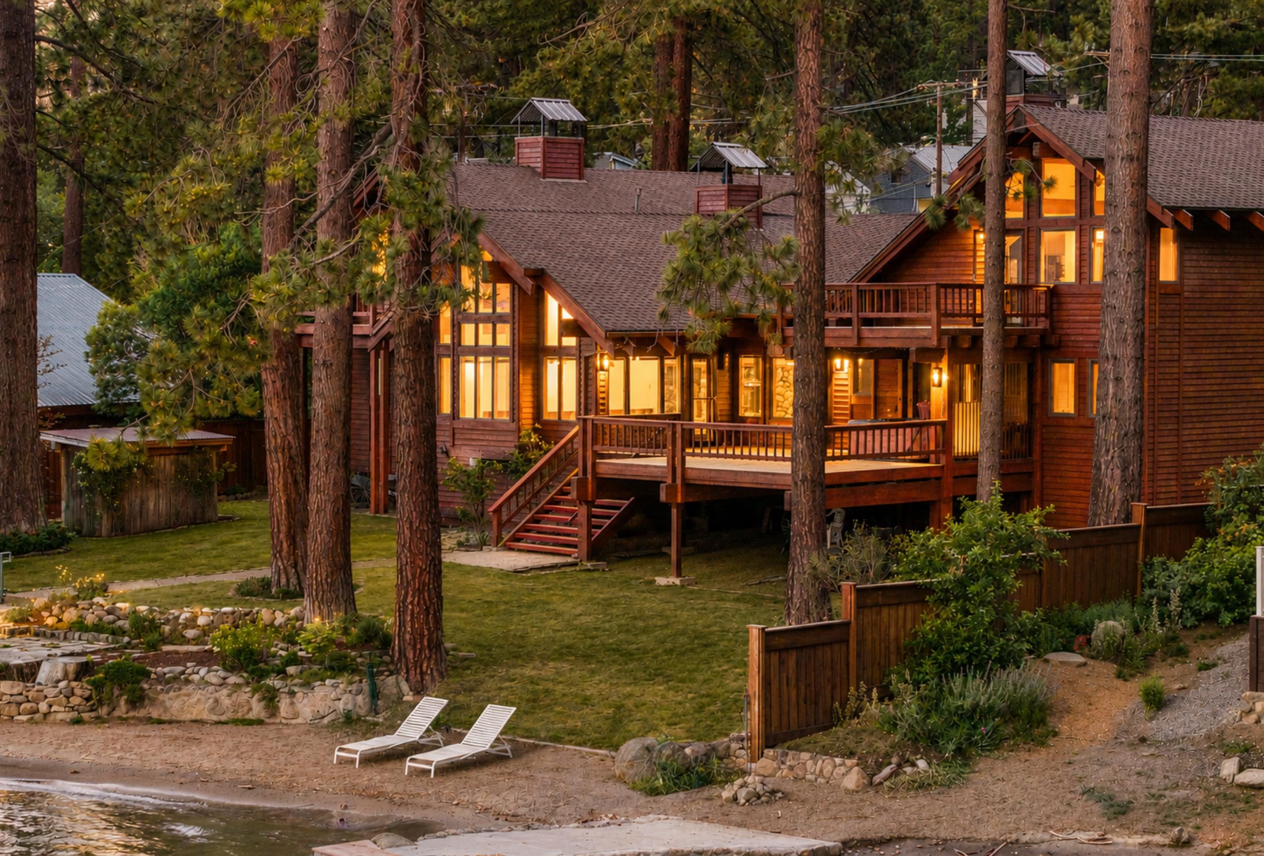 13351 Donner Pass Road Truckee, CA 96161 - Photo 5 of 28 a backyard of a house with barbeque oven