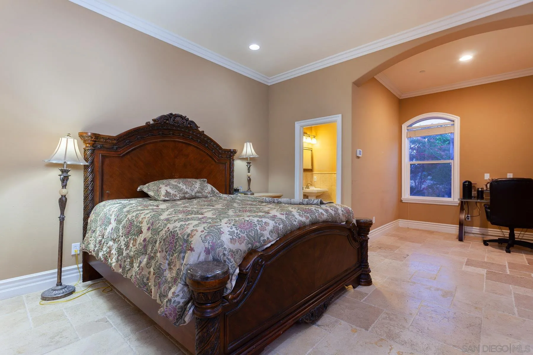 29314 Twin Oaks Valley Road Vista, CA 92084 - Photo 33 of 74 a bedroom with a bed and a dresser in it