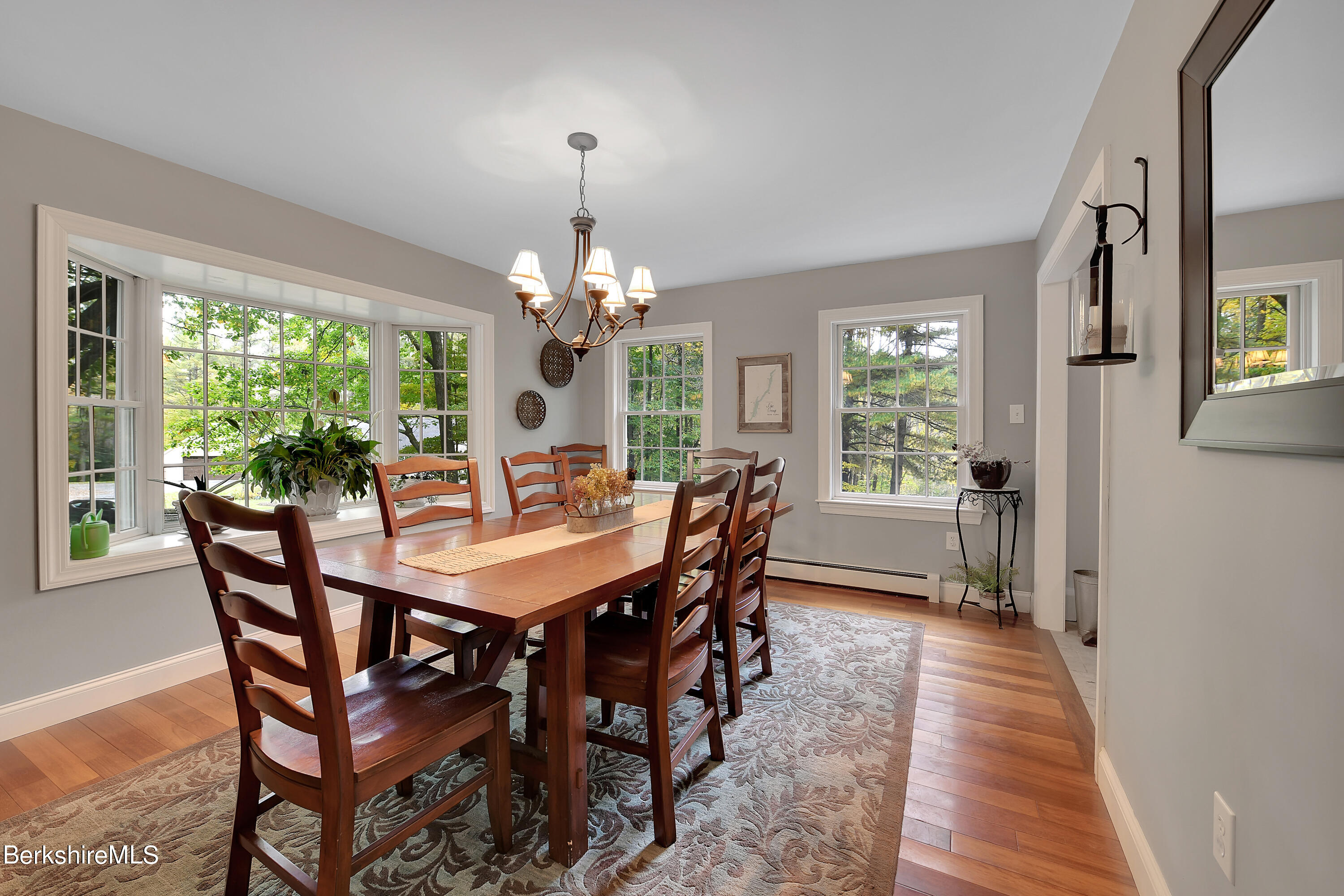 3 Ridge Street Tyringham, MA 01238 - Photo 12 of 38 a view of a dining room with furniture window and outside view